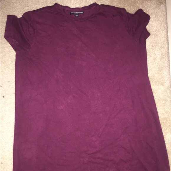 Never worn burgundy-purple t-shirt dress - Picture 2 of 2